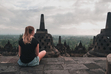 Borobudur Tempel in Indonesien