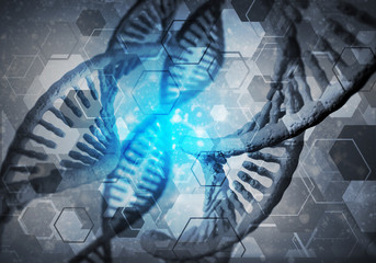 DNA molecules background