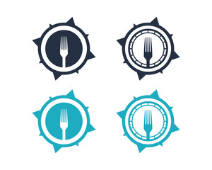 Find the Restaurant with Compass Company Logo Set