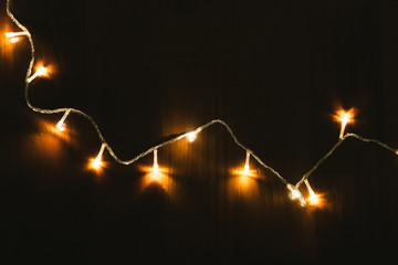worm string light bulb christmas decoration for background