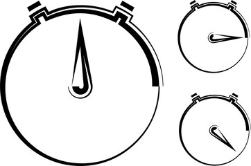 Stopwatch Icon, Timer, Clock Design