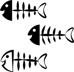 Fish Bone Icon Design