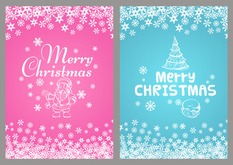 Merry Chrismas. Template for greeting cards, inviations, posters and more.