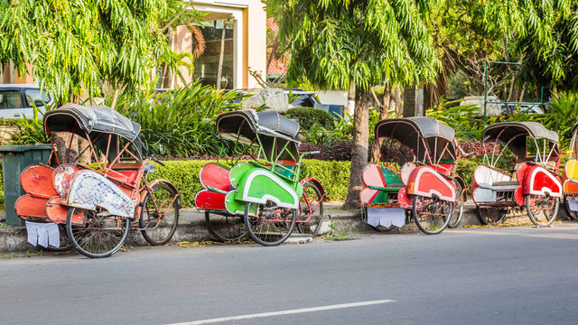 Bevak, Rickshaw Or Pedicab In Indonesia