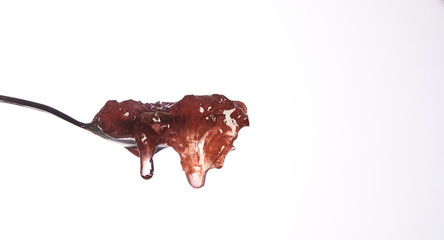 Little tea spoon with tea rose