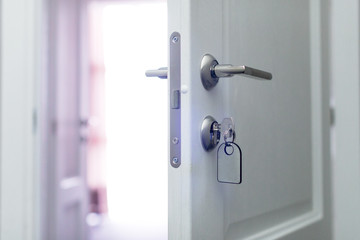 Opening a hotel door concept