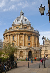Fototapeta na wymiar Radcliffe Square photographed from Catte Street, Oxford, United Kingdom