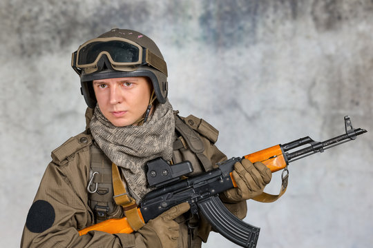Russian special forces soldier