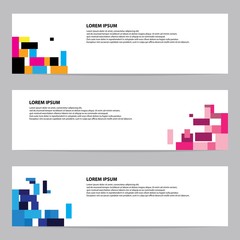Abstract banner vector