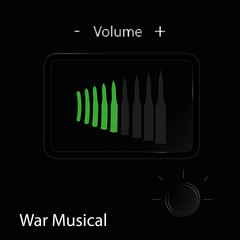 Music of war. The concept. Cover, flyer, booklet.