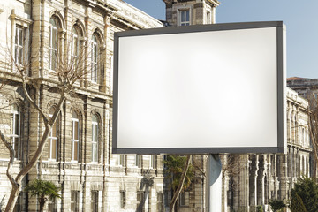 Blank billboard
