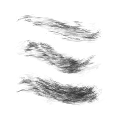 Obraz premium Vector realistic isolated grunge textured brushes of marble effect for decoration and covering on the white background.