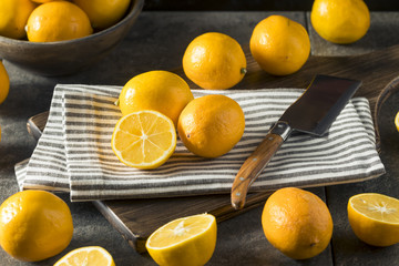 Raw Yellow Organic Meyer Lemons
