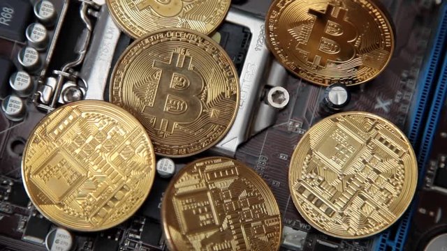 Cripto Currency Bitcoin Coin Spin