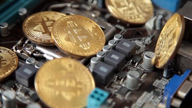 Cripto Currency Bitcoin Coin Spin