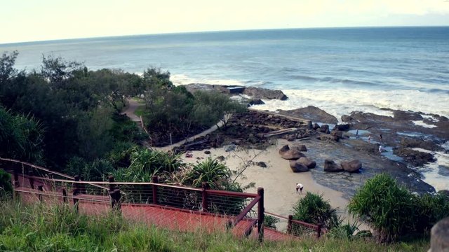 beautiful rocky beach
