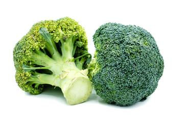 Brokoli Brokkoli isoliert freigestellt auf weißen Hintergrund, Freisteller