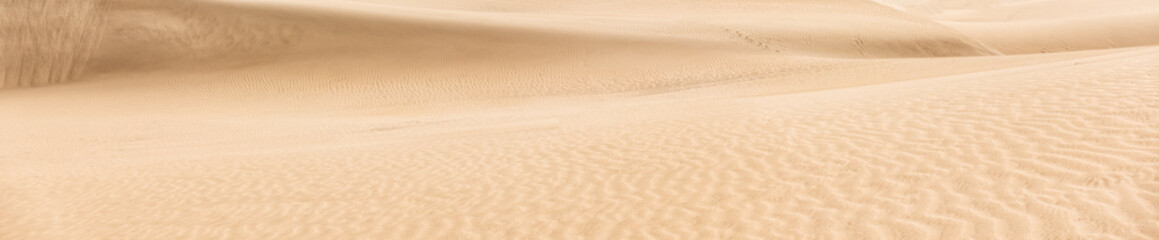 Naklejka na ściany i meble Panorama of sand desert