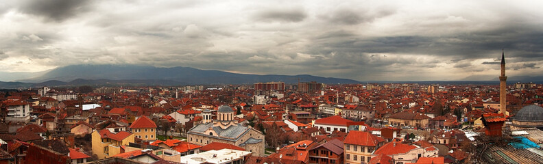 panorama from above on the city of Prizren - Kosovo, Balkans