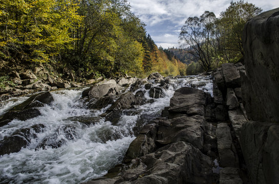 Fototapeta wodospad Bieszczady 