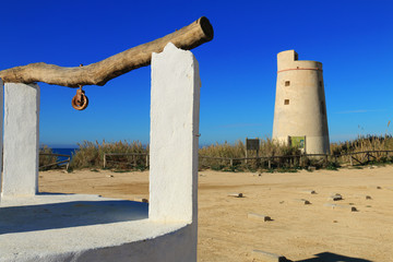 Watchtower of El Palmar beach, Spain