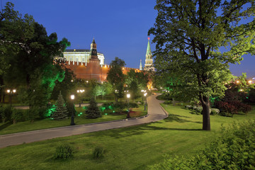 Fototapeta premium Alexander Garden near Moscow Kremlin