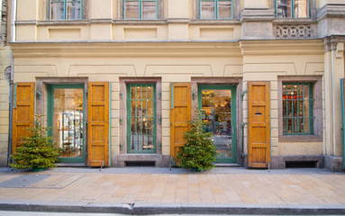 Fototapeta na wymiar Geschäft in der Innenstadt von Budapest, Ungarn (Europa)