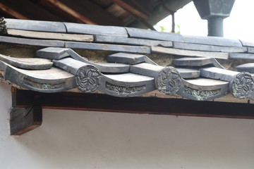 神辺本陣の屋根瓦