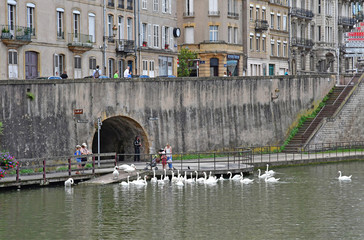 Metz, France - july 25 2016 : picturesque old city in summer