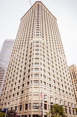 Fototapeta na wymiar Modern skyscraper in the downtown district