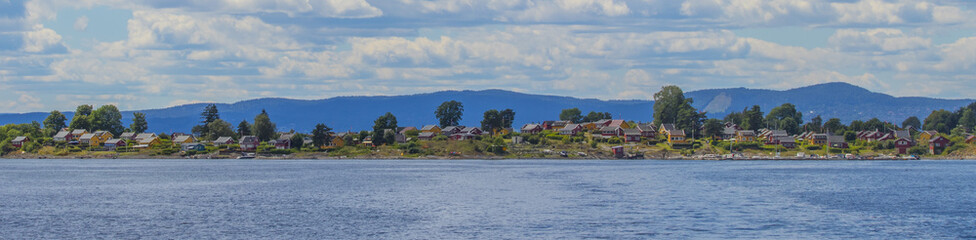 Fototapeta premium Island of Oslo city fjord.