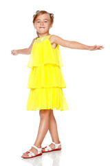 Portrait of a beautiful little girl