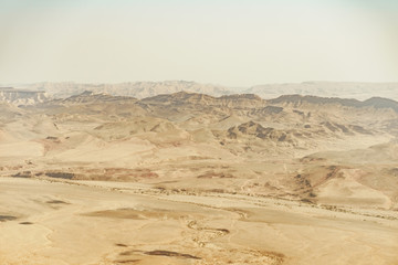 Fototapeta na wymiar Summer travel to israel negev desert full of sand
