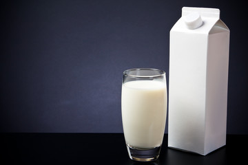 Milk Carton And Glass