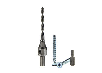 Confirmat dril bit and confirmat screw