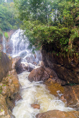 Fototapeta na wymiar Waterfall Tien Sa falls in Sapa Vietnam