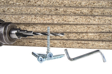 Particleboard and tools for assembly