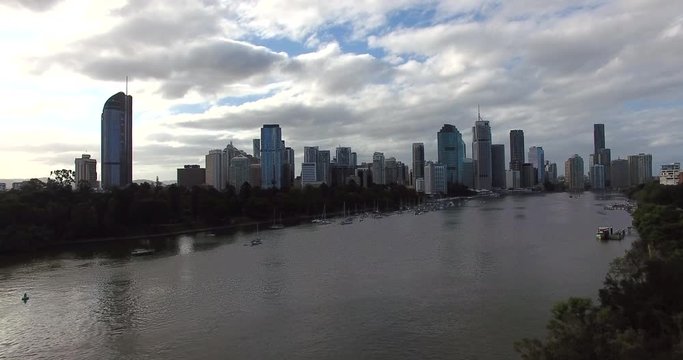 Brisbane city from Kangaroo Point