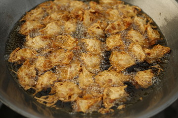 Deep fried thai savory cakes