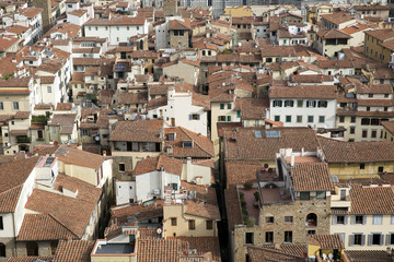 Fototapeta na wymiar Florence roof view from above