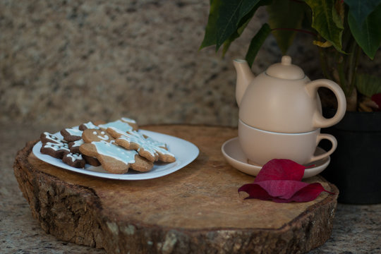 galletas y tetera