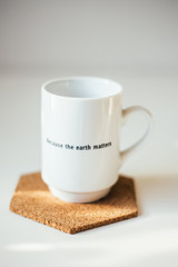 Mug  with title: Because the Earth matters 
