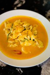 Fresh made hot Panang curry