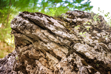 texture of mountain rock