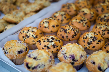 Thai sweet baked muffin