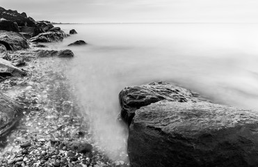 Rocks at High Tide on East Beach, Shoeburyness