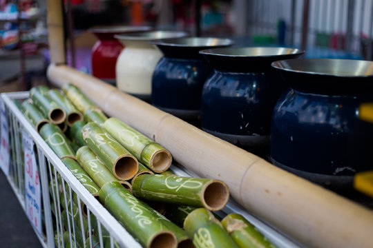 Bamboo tube tea container