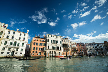 Gondole in movimento