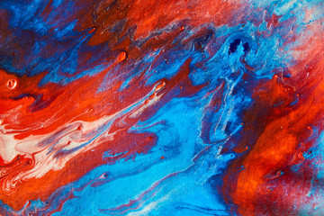 Acrylic Paint Pouring Canvas Art