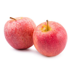 Red apples isolated on a white background